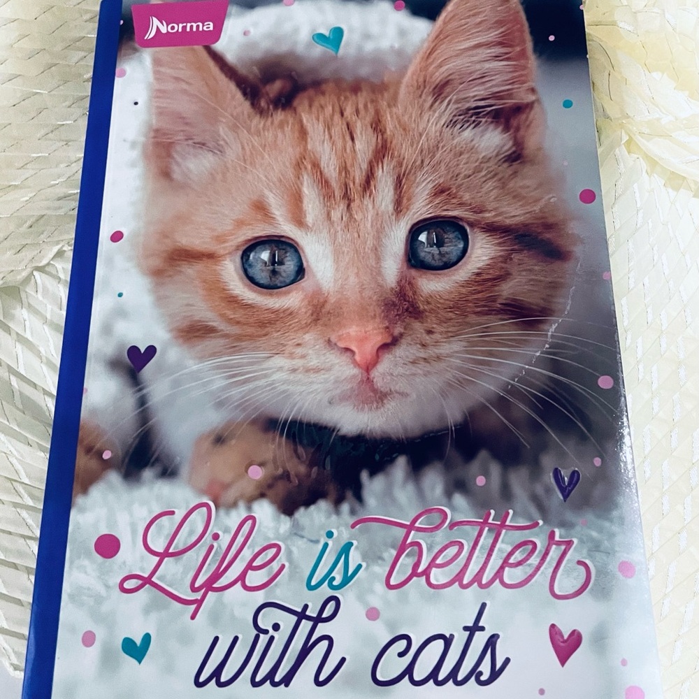 Norma Cat-Themed Notebook